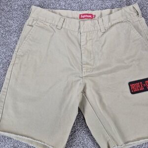Supreme Work Shorts Mens Size 34 Khaki People Equal S**T